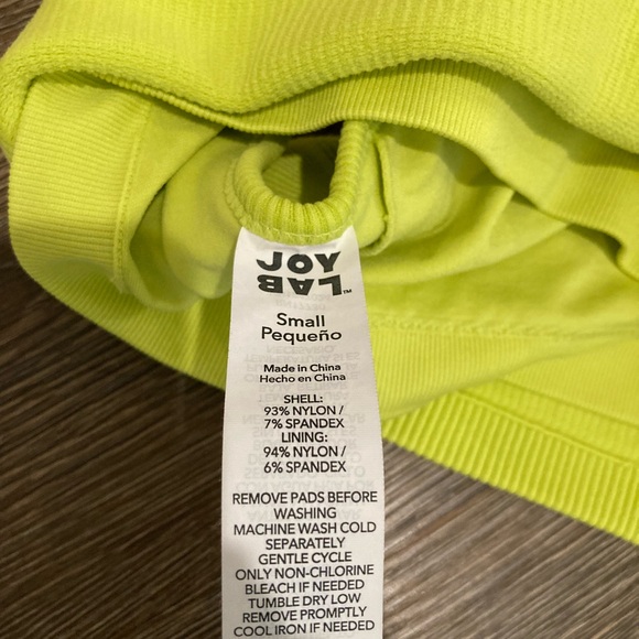 JoyLab Neon Green Ribbed Top - Picture 3 of 3
